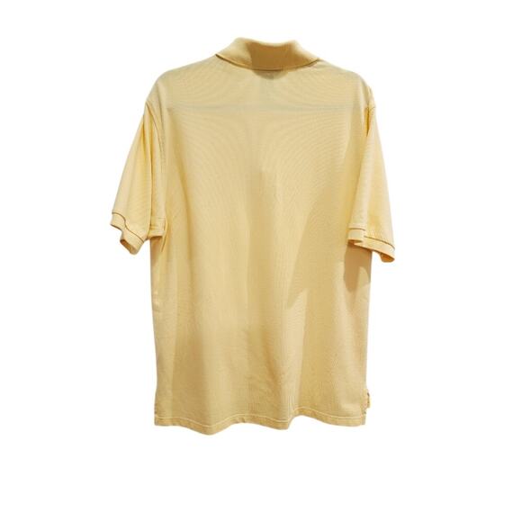 Brook Brothers Polo Shirt Men's Pullover Sz M Yellow Short Sleeve Classic - Picture 2 of 13